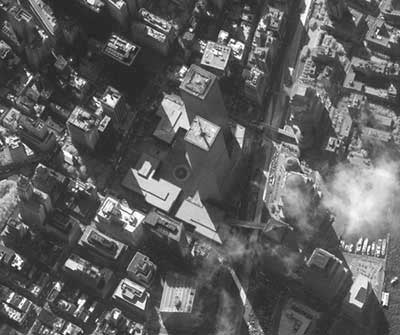 Satelietbeelden voor en na de aanslagen