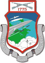 Embleem van de 102nd Fighter Wing van Otis Air National Guard, Falmouth, Massachusetts