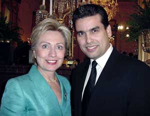 Rodrigueze en Hillary Clinton