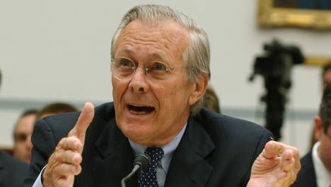 Voormalig defensie minister Donald Rumsfeld